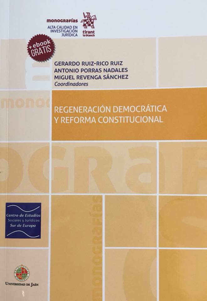 Libro: Regeneración democrática y reforma constitucional